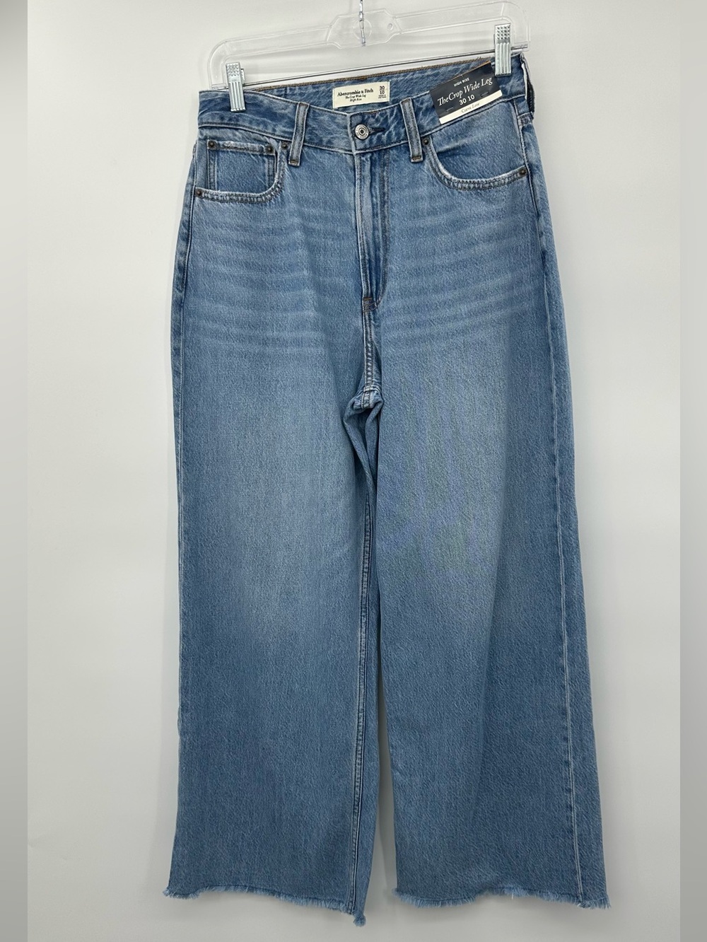 Abercrombie & Fitch Wide Leg Crop Jeans size 10